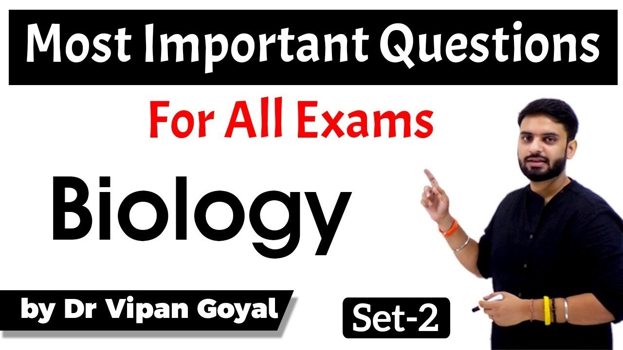General Science Biology MCQs for UPSC State PCS SSC CGL CPO Railways by Dr Vipan Goyal l Set 2