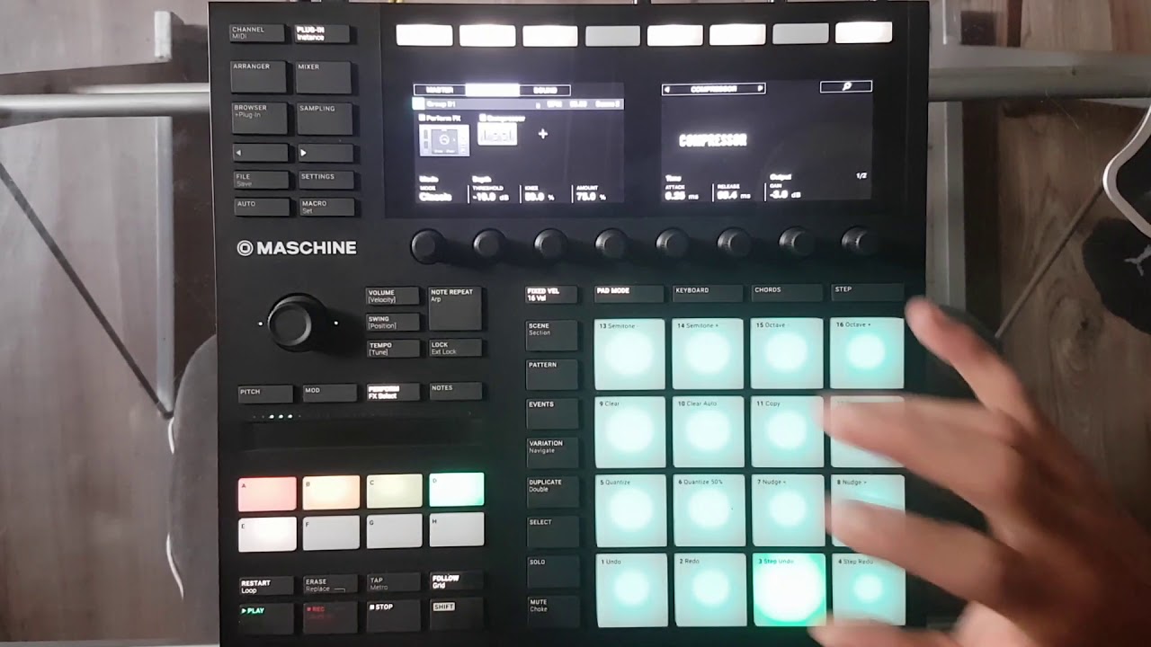 Maschine Mk3 Finger drumming Soulful Hip Hop