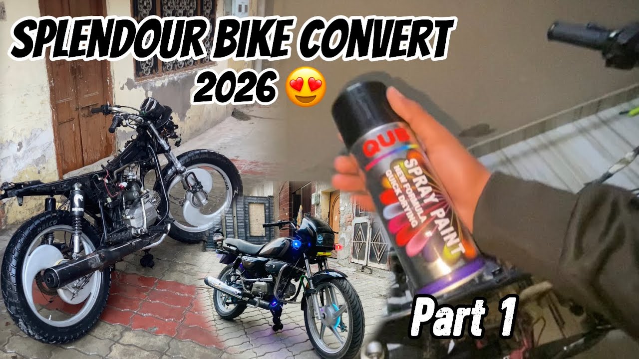 splendor modify 😍|| home convert 2026 || convert for bike || @jagdeep.modify 