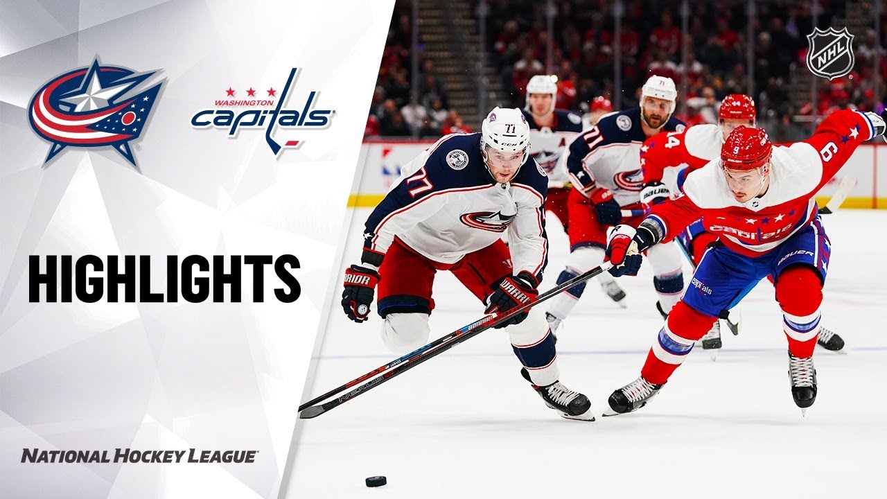 NHL Highlights | Blue Jackets @ Capitals 12/9/19