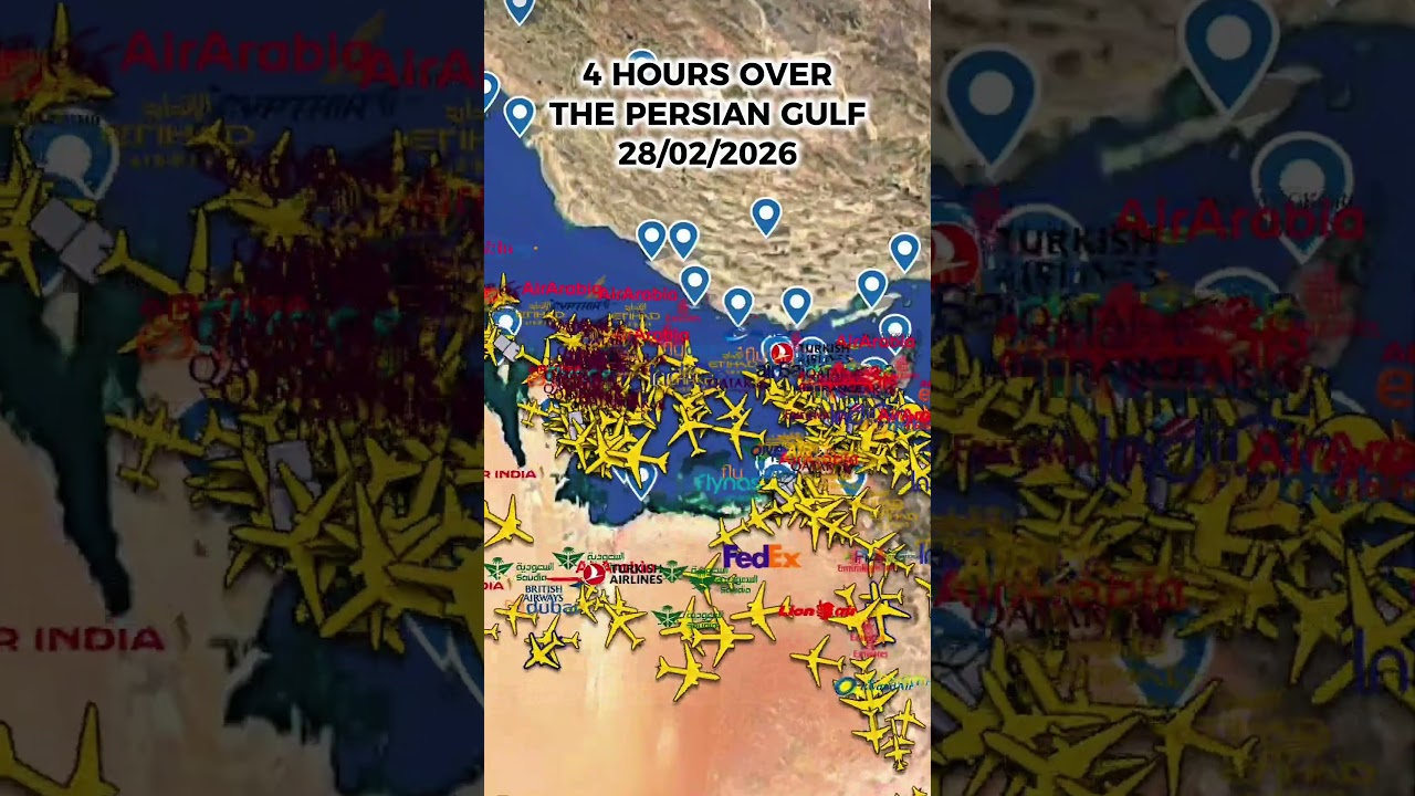 4 Hours Over The Persian Gulf When War Broke Out! #shorts #aviation #airplane #plane #flight
