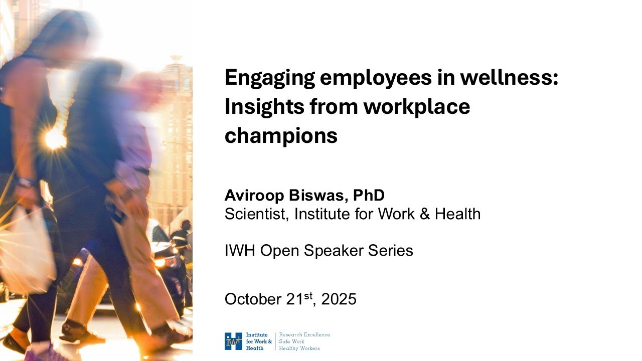 Engaging employees in wellness: Insights from workplace champions
