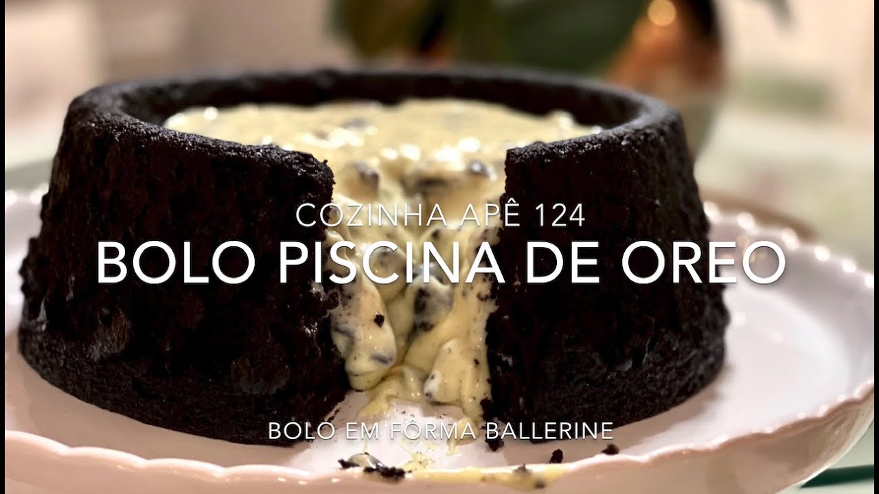 Receita: Bolo Piscina de Oreo (O melhor bolo de chocolate! Bolo de liquidificador)