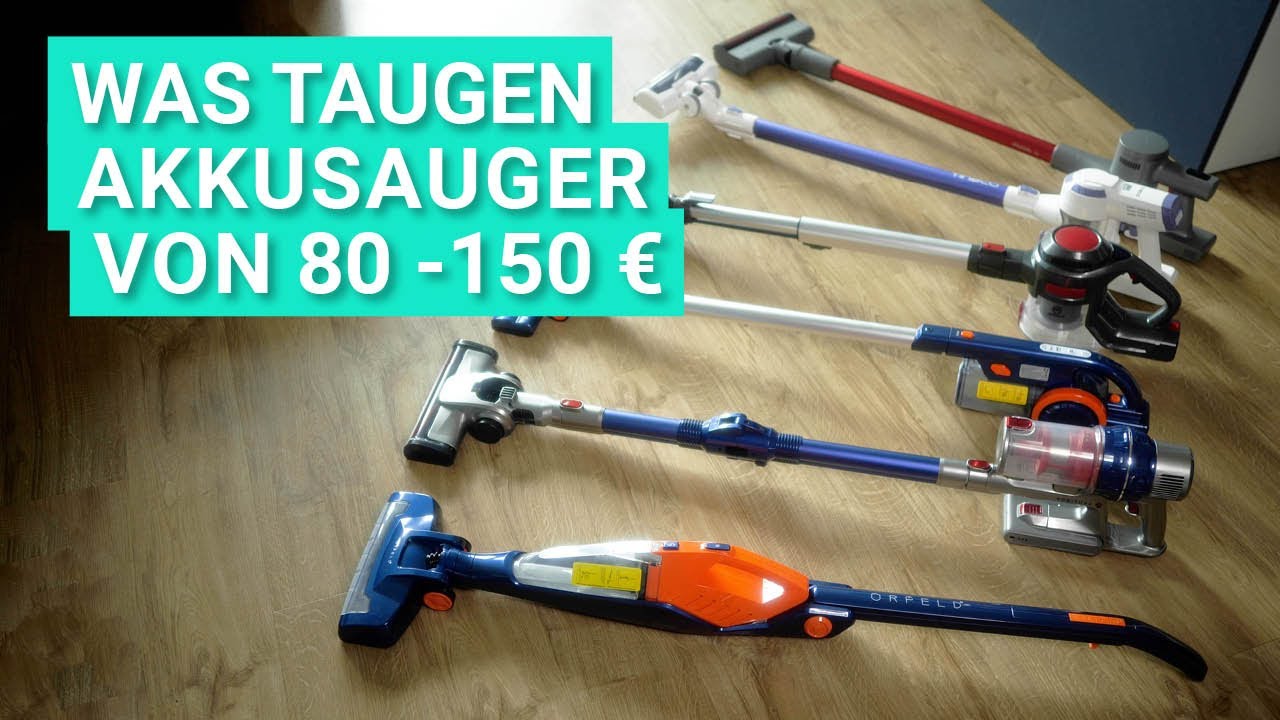 Günstige AKKU-STAUBSAUGER im TEST - Was können AKKUSAUGER BIS 150 EURO?