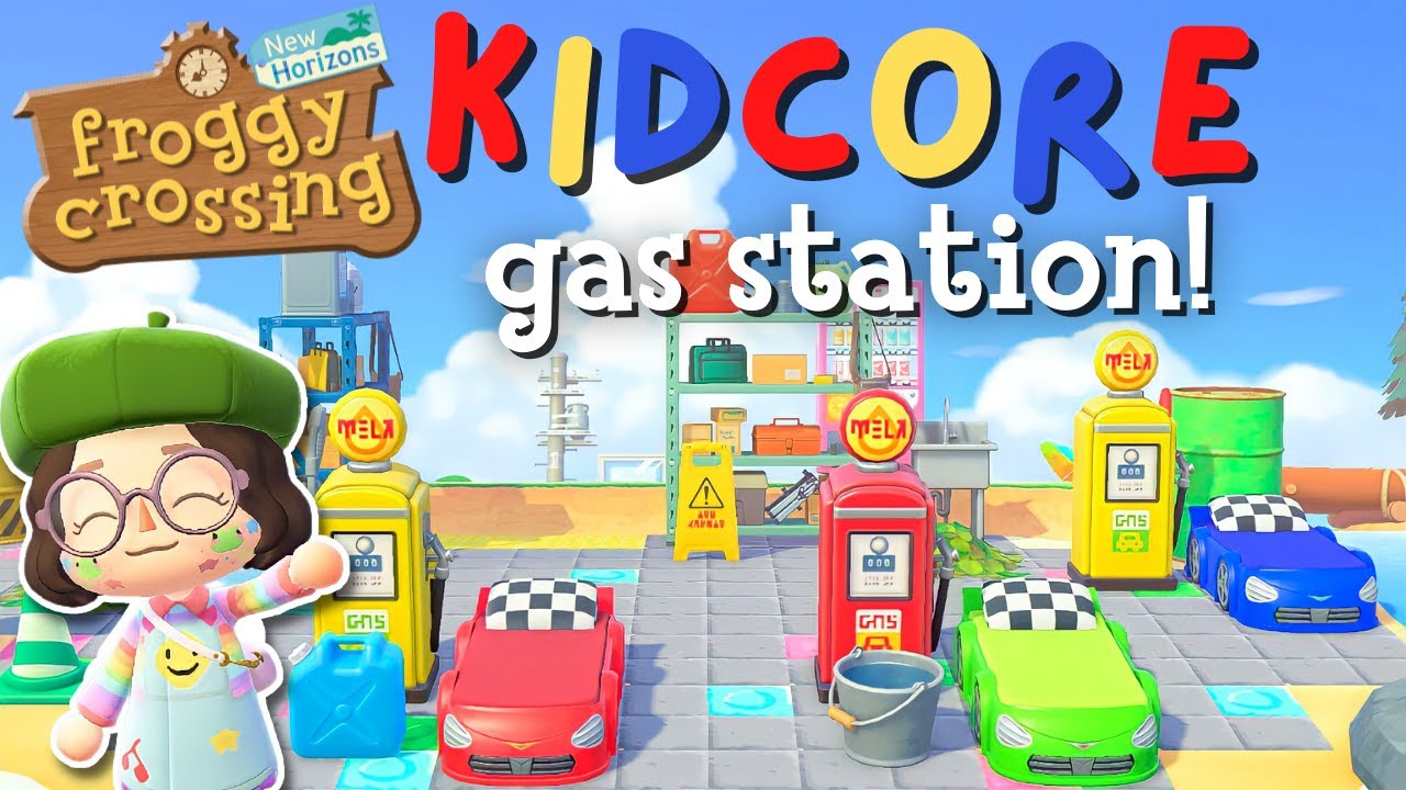 gas station, but make it kidcore⛽Animal Crossing New Horizons speedbuild
