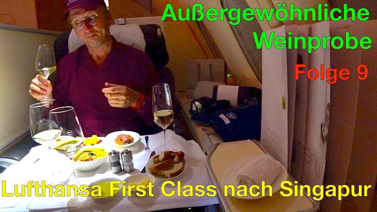 Außergewöhnliche Weinprobe | Lufthansa First Class nach Singapur | Der HON PrivateJet