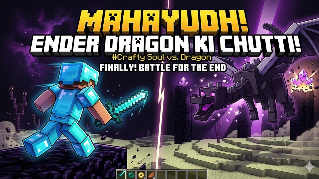 The End: Ender Dragon vs Crafty Soul! Kaun Jeetega?