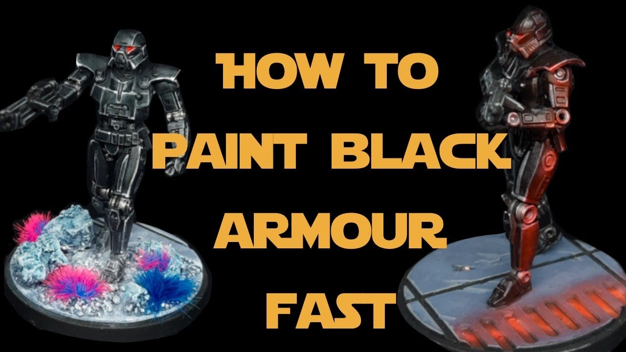 Tips and tricks to achieve PERFECT  black armour every time! Dark Trooper Painting Guide