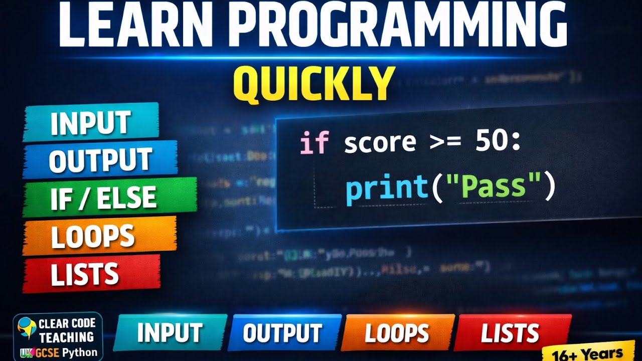 Python for Beginners – Full Live Coding Course (From Scratch)