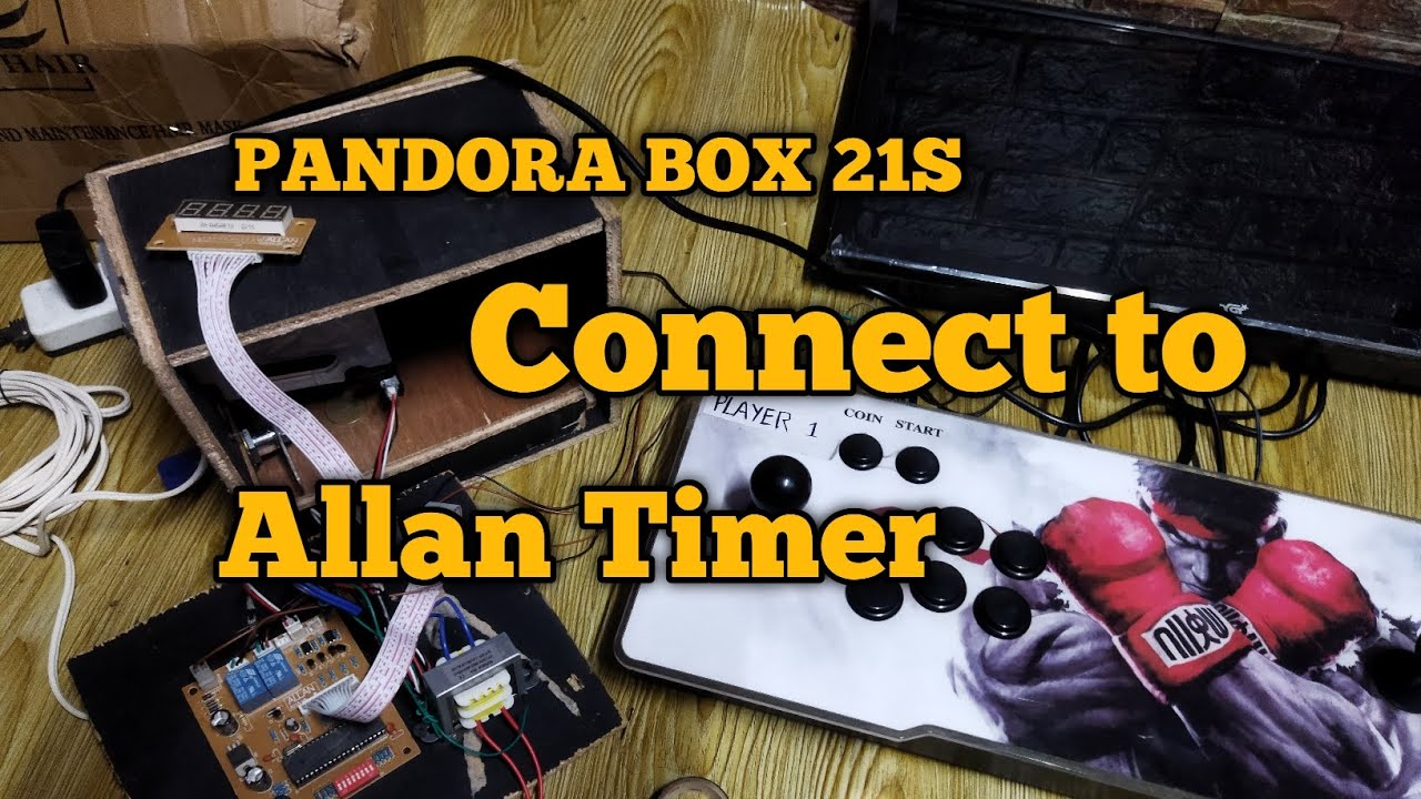 Pandora Box 21s Setup For Allan Timer For Bussiness ( Coin Operated )