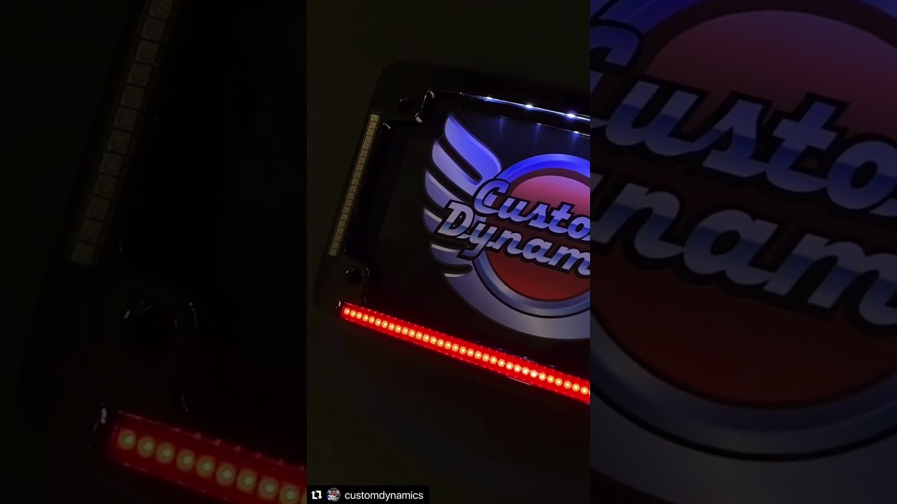Radius LED License Plate Frame