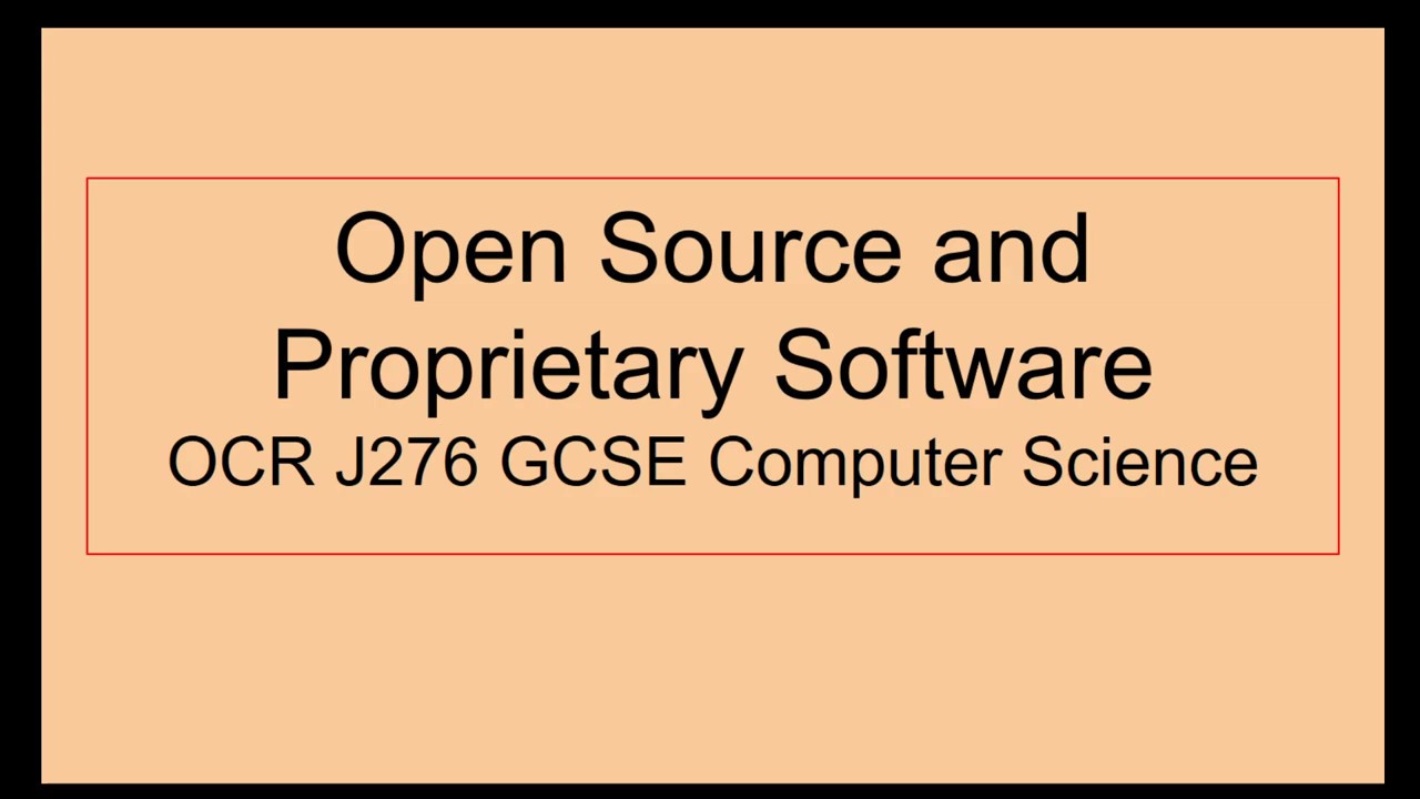 Open Source and Proprietary Software