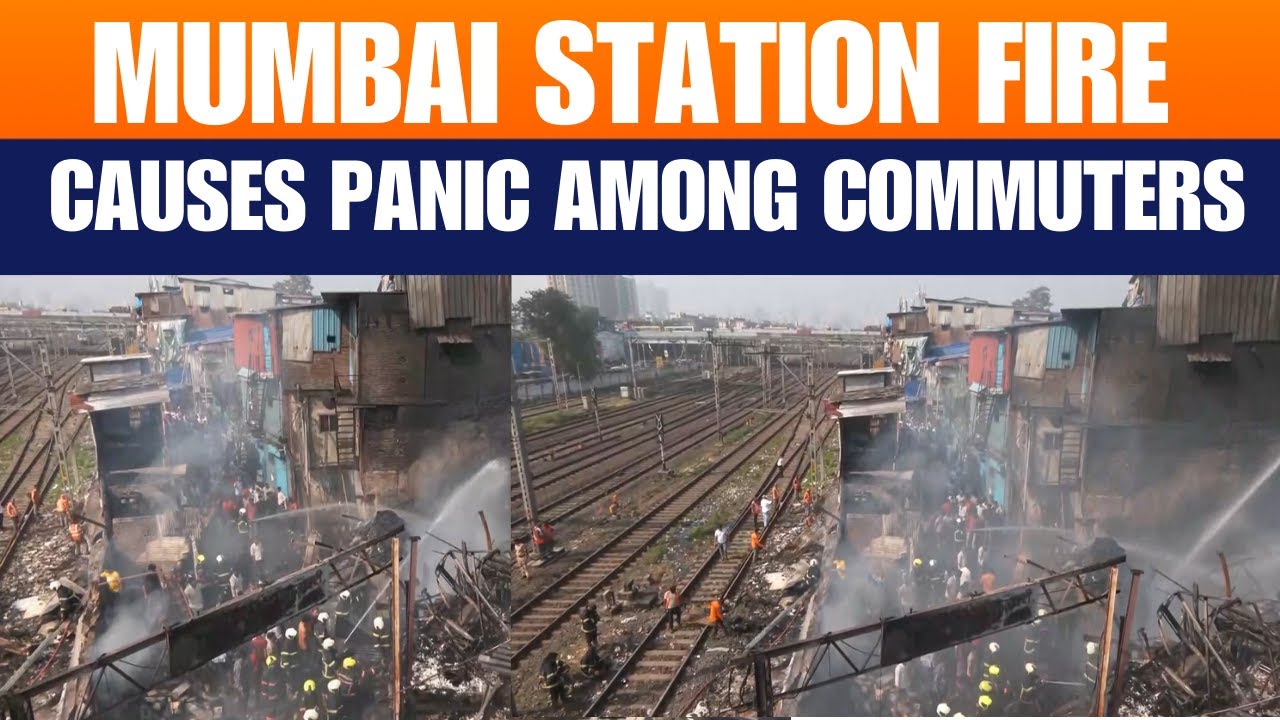 Mumbai Fire Near Mahim Junction: Chaos Near Railway Station | Live | News9