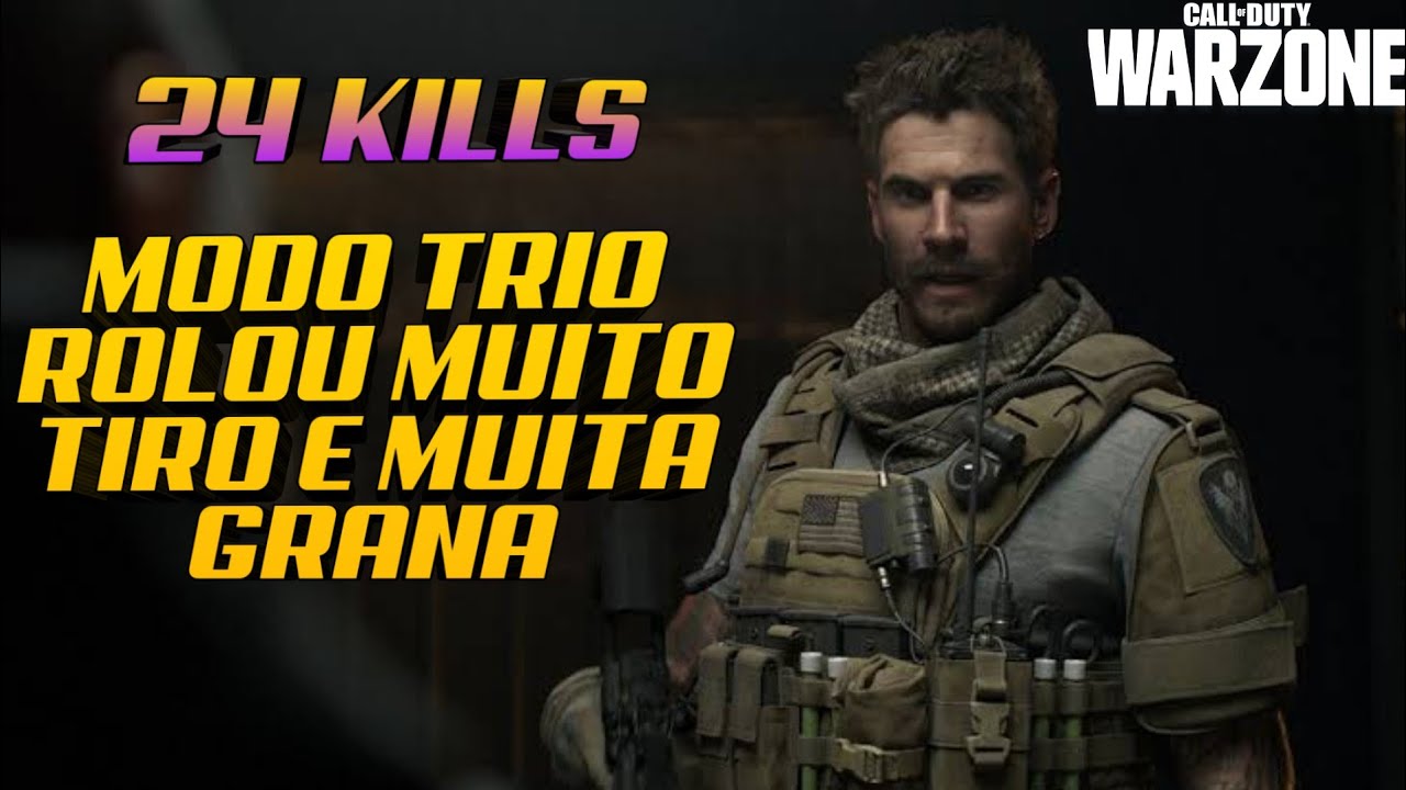 24 KILLS NO MODO TRIO!FINAL SOFRIDA JOGANDO COM MUITO LAG!COD WARZONE