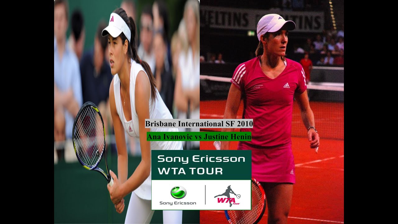 2010 Brisbane SF - Ana Ivanovic vs Justine Henin Highlights