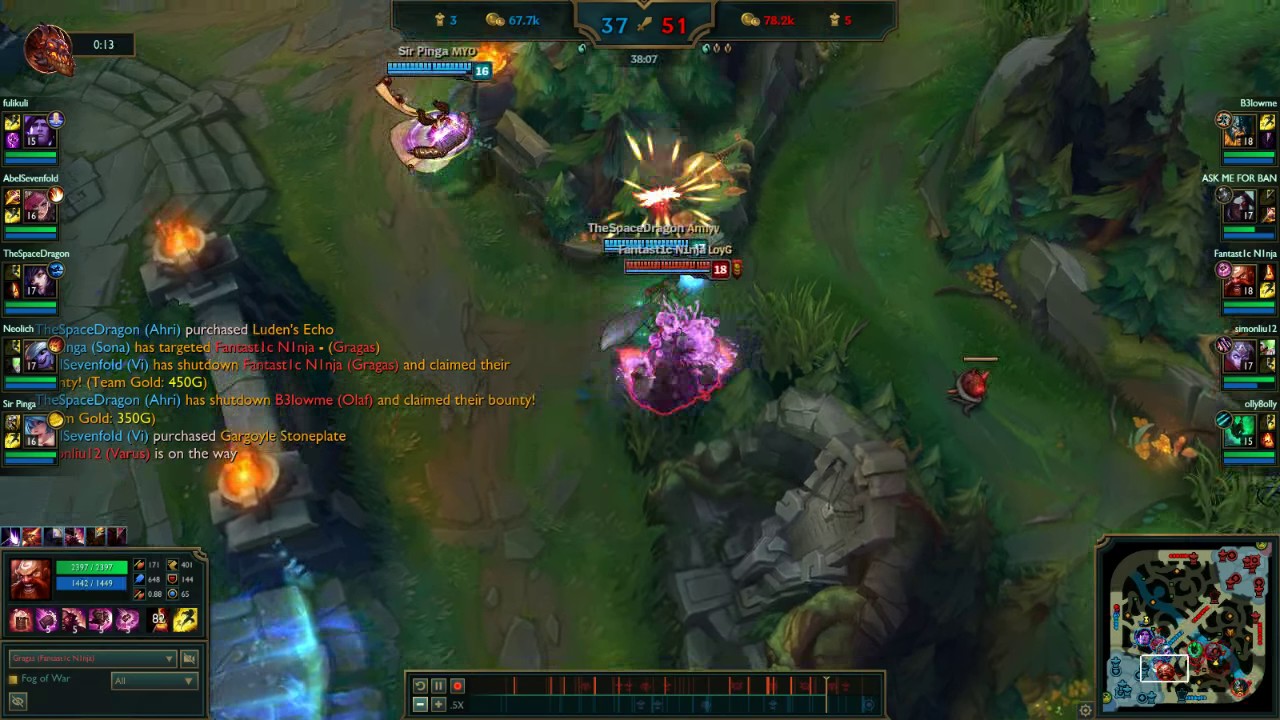 LoL | 7.14 | Gragas Ap Mid | W + E = R.I.P