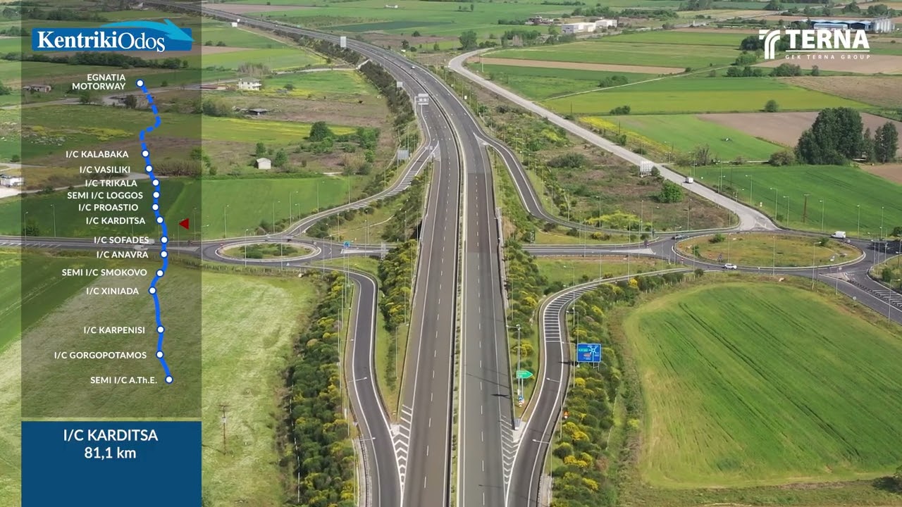 Driving Through the E65 Motorway