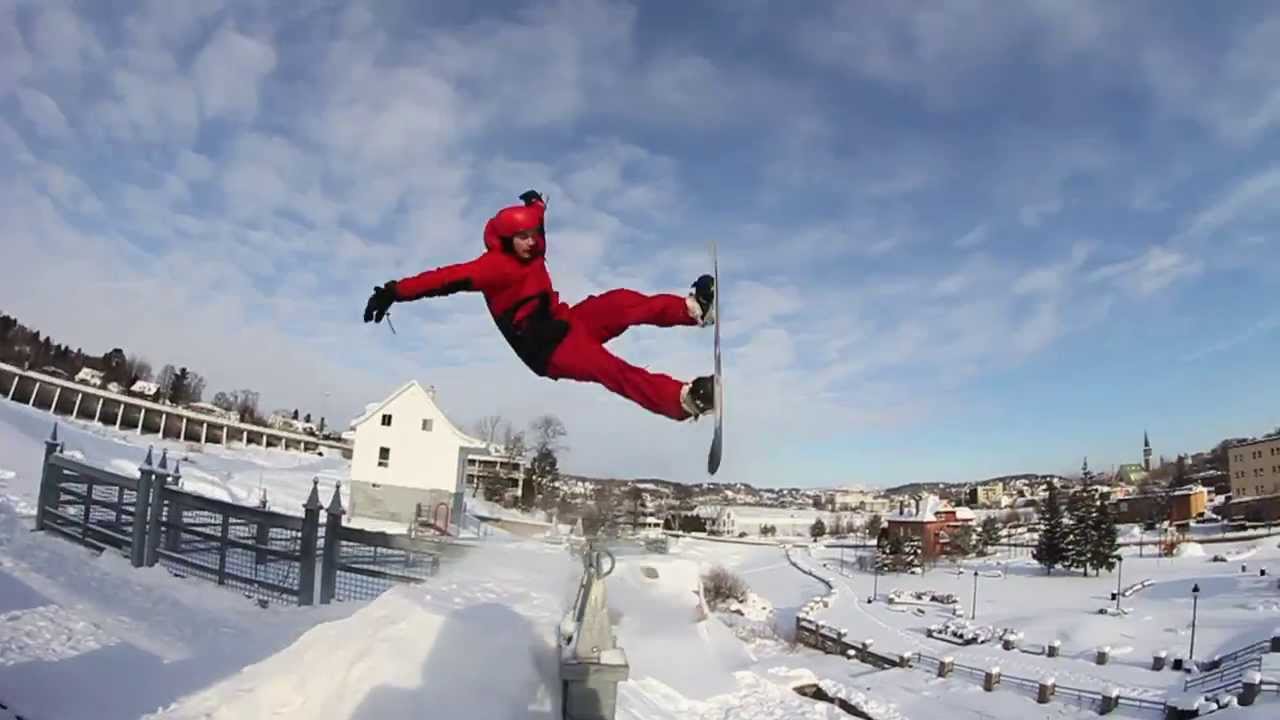 Epic snowboard fail
