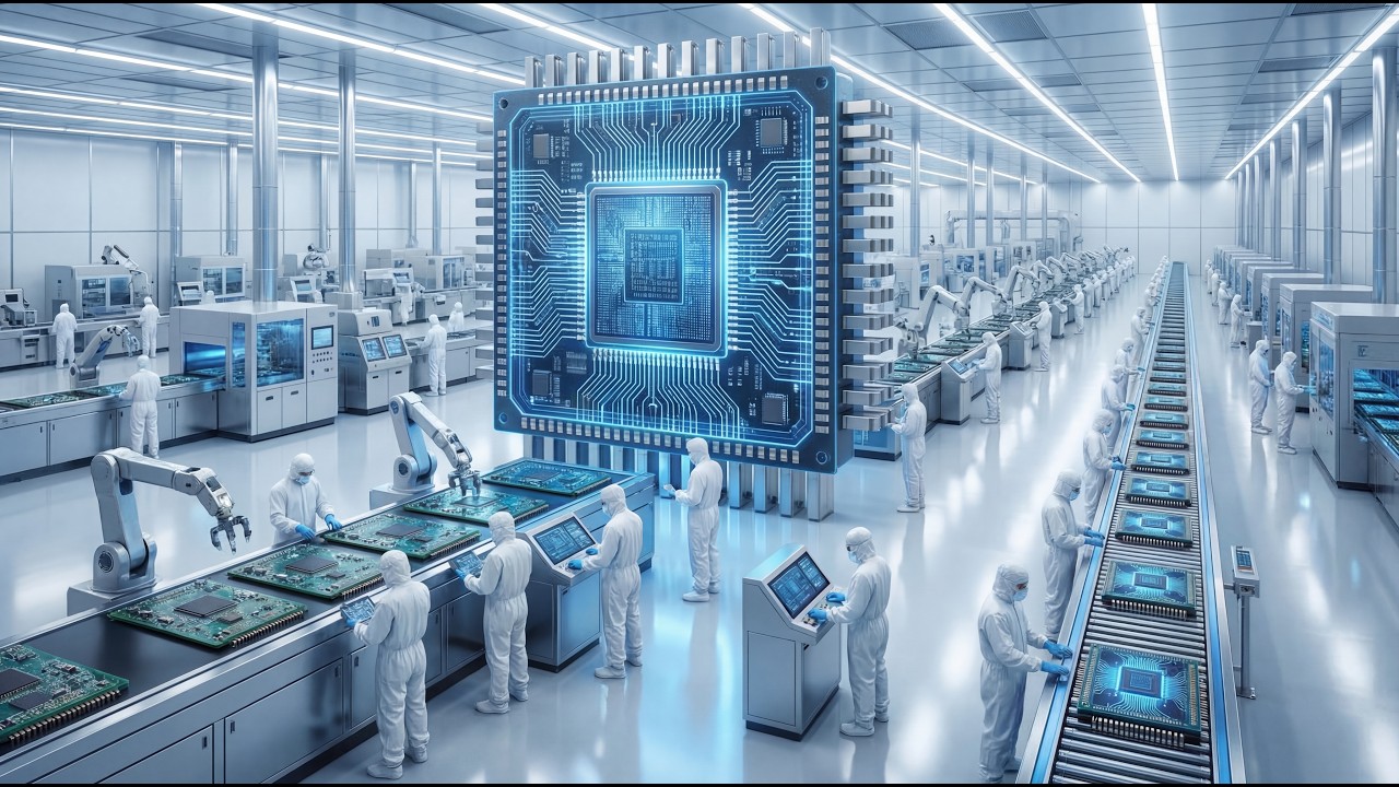 Inside a Modern Memory Chip Factory: From Silicon Microfabrication to RAM Modules (Full Process)