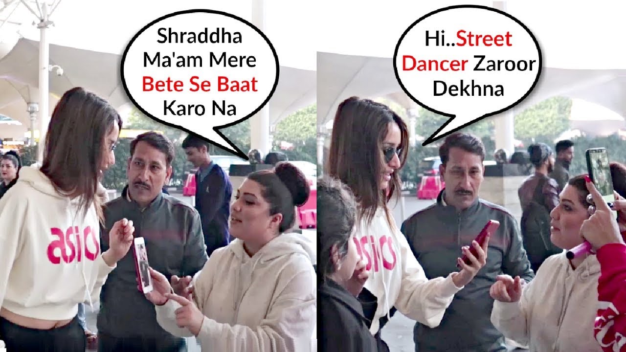 Shraddha Kapoor Talks To A Fans Son On Phone At Airport - Sweet Gesture