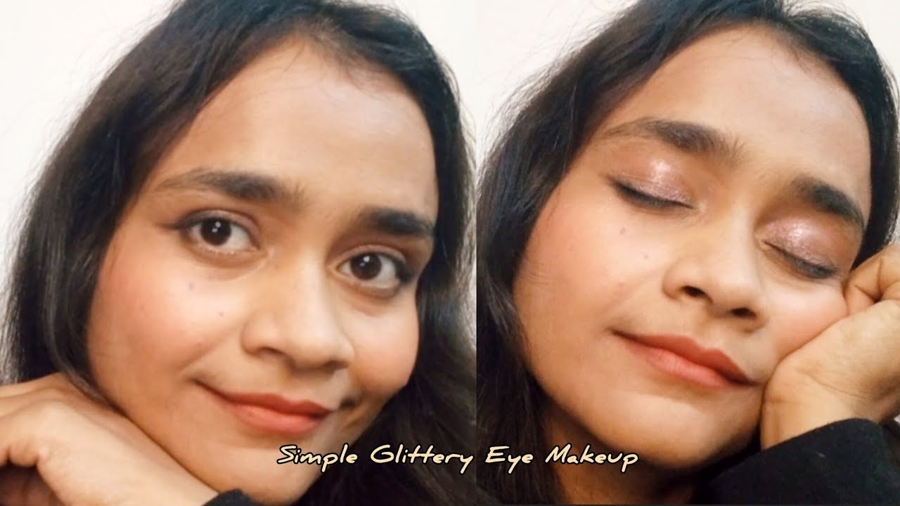 Simple Glittery Eye Makeup Brown Skin ✨😍✨ @insightcosmetic  New Fashion Update  