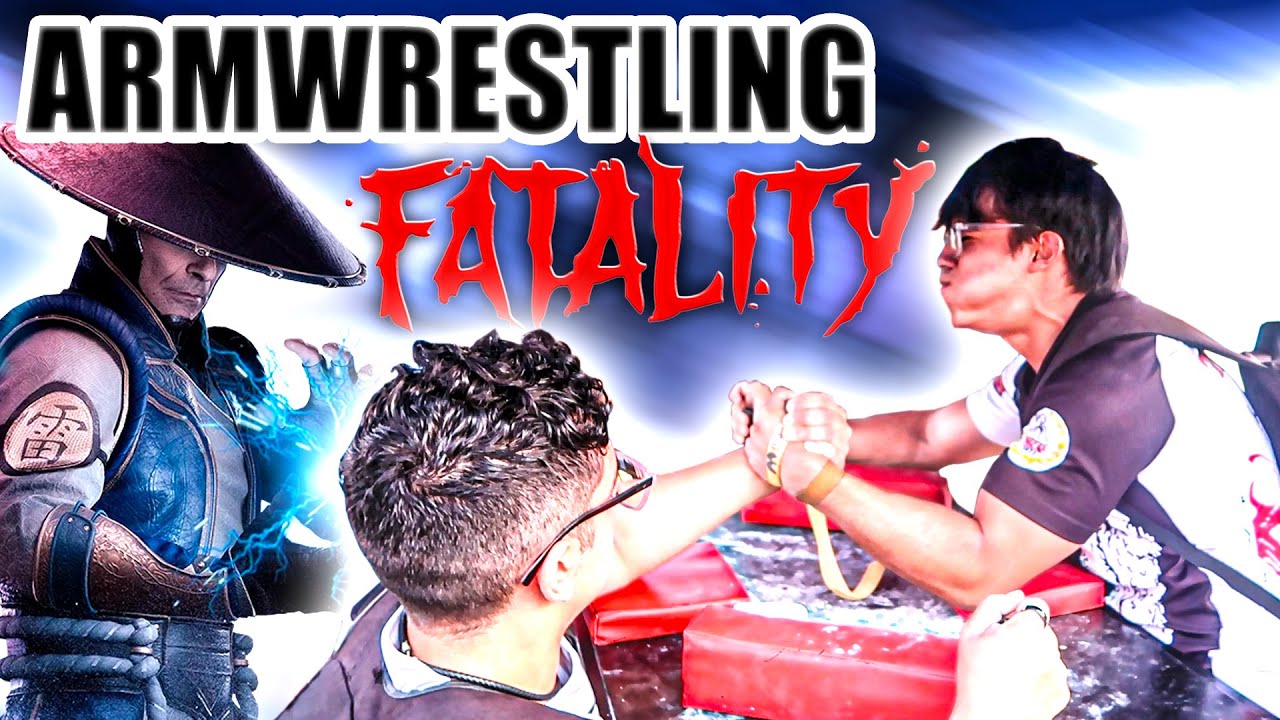 LUCHA de BRAZOS (MORTAL) con CHARLES MEDINA - Armwrestling FATALITY (Motal KOMBAT? )