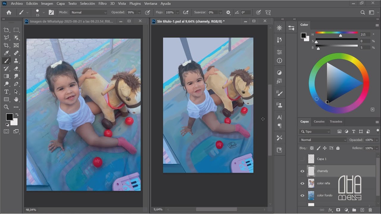 Retrato Infantil Personalizado Parte 2. IMPRESIÓN BAJO DEMANDA