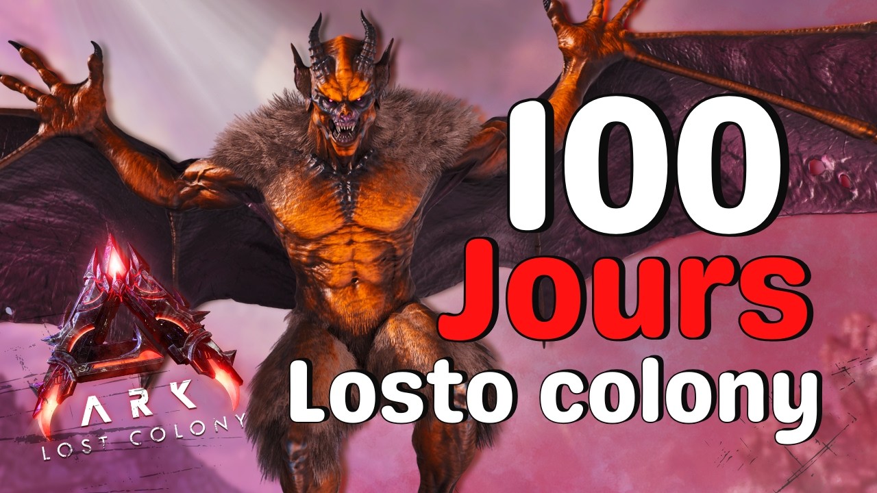 J'ai survécu 100 jours sur la map la plus HARD du jeu : LOST COLONY, - ARK Ascended