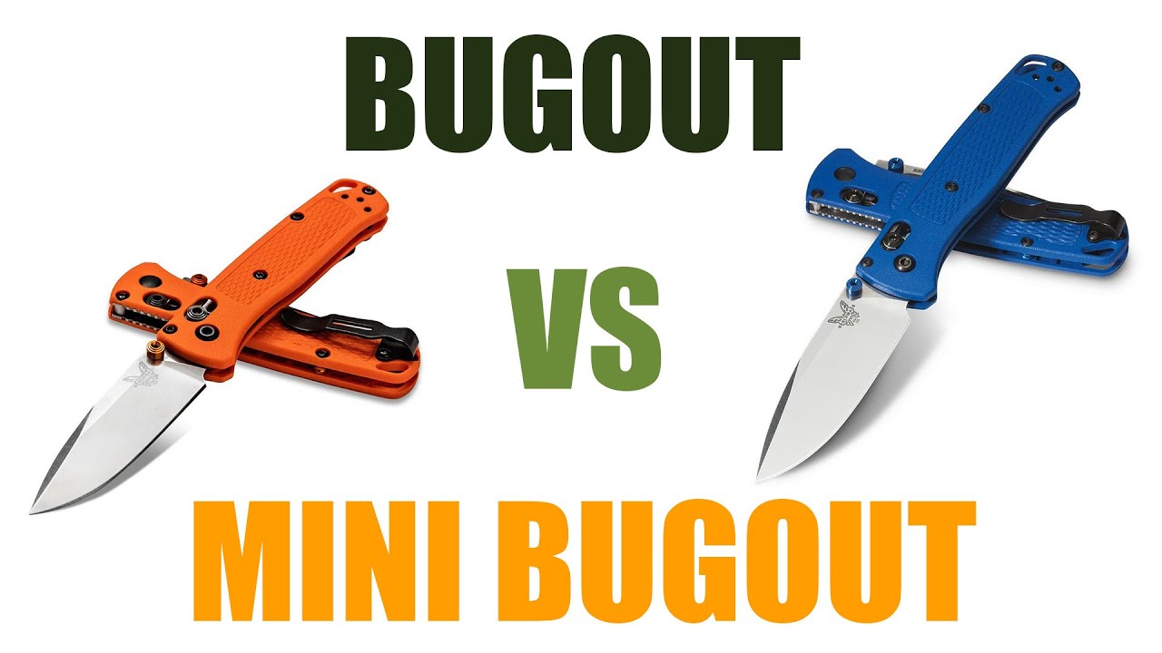 Benchmade Bugout VS Mini Bugout - Comparatif