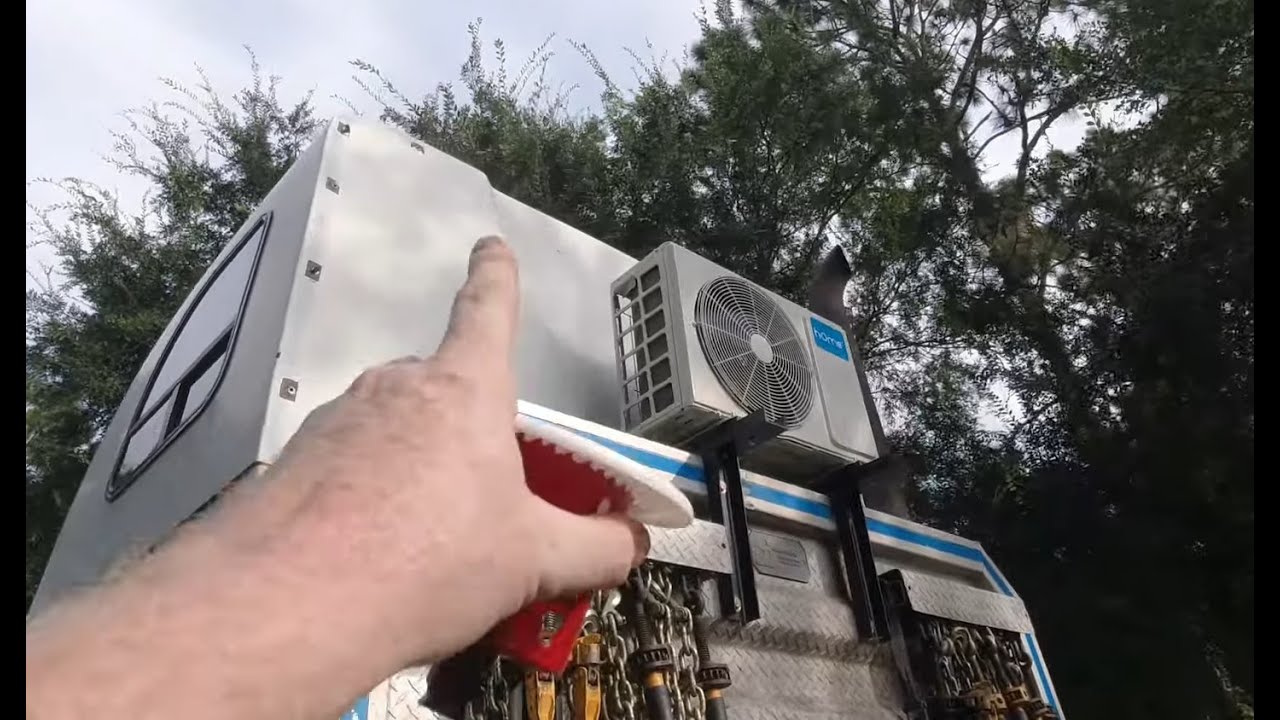 Installing a mini split ac on my semi!