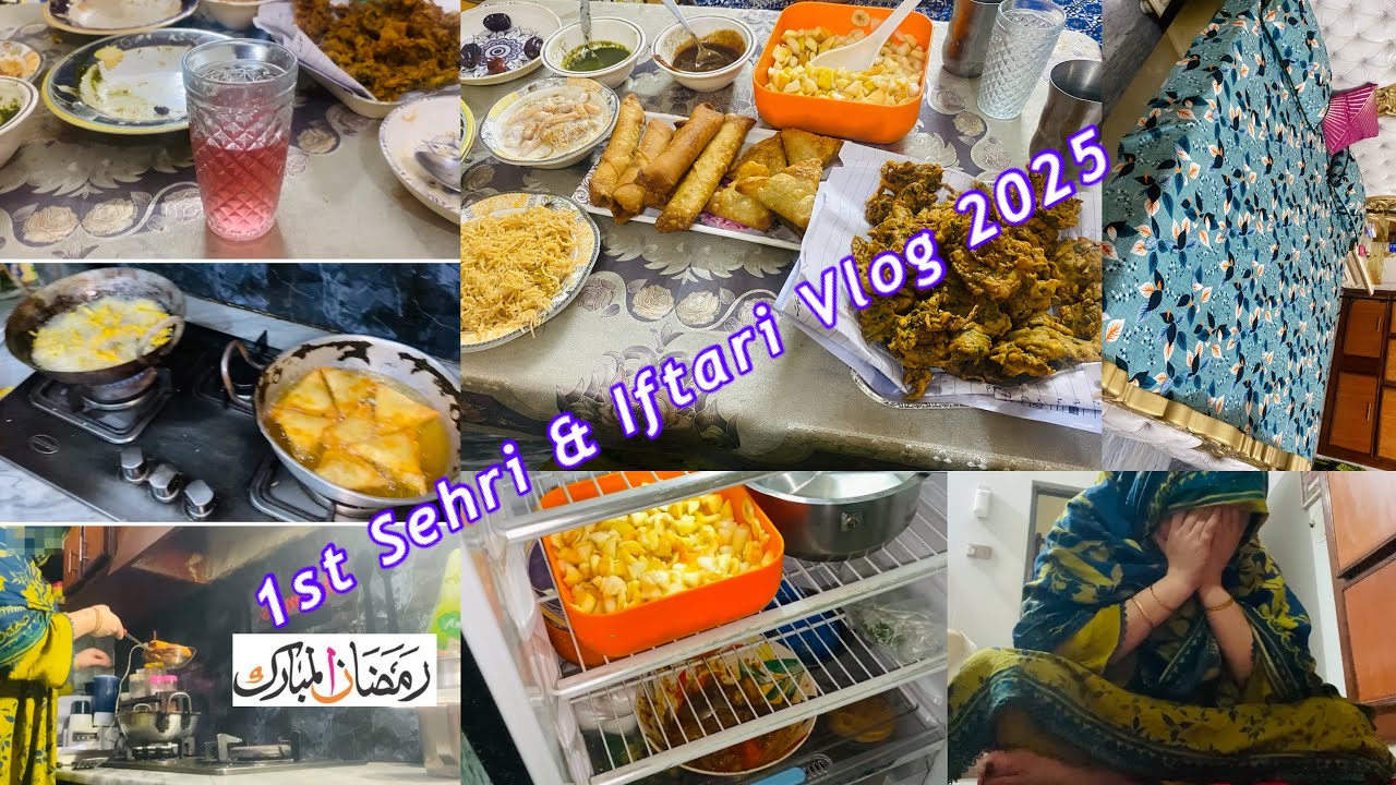 Ramadan ka Pehla Din ❤️First Sehri & Iftar Routine Vlog in Sasural 2025 🌙