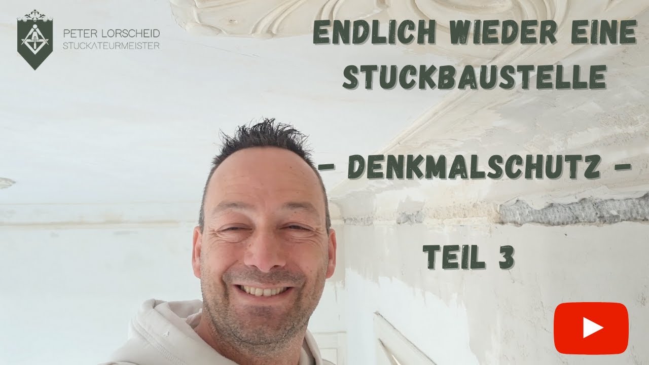 Stuckrestaurierung in einem Denkmalgeschützten Gebäude von 1912 - Teil 3/3