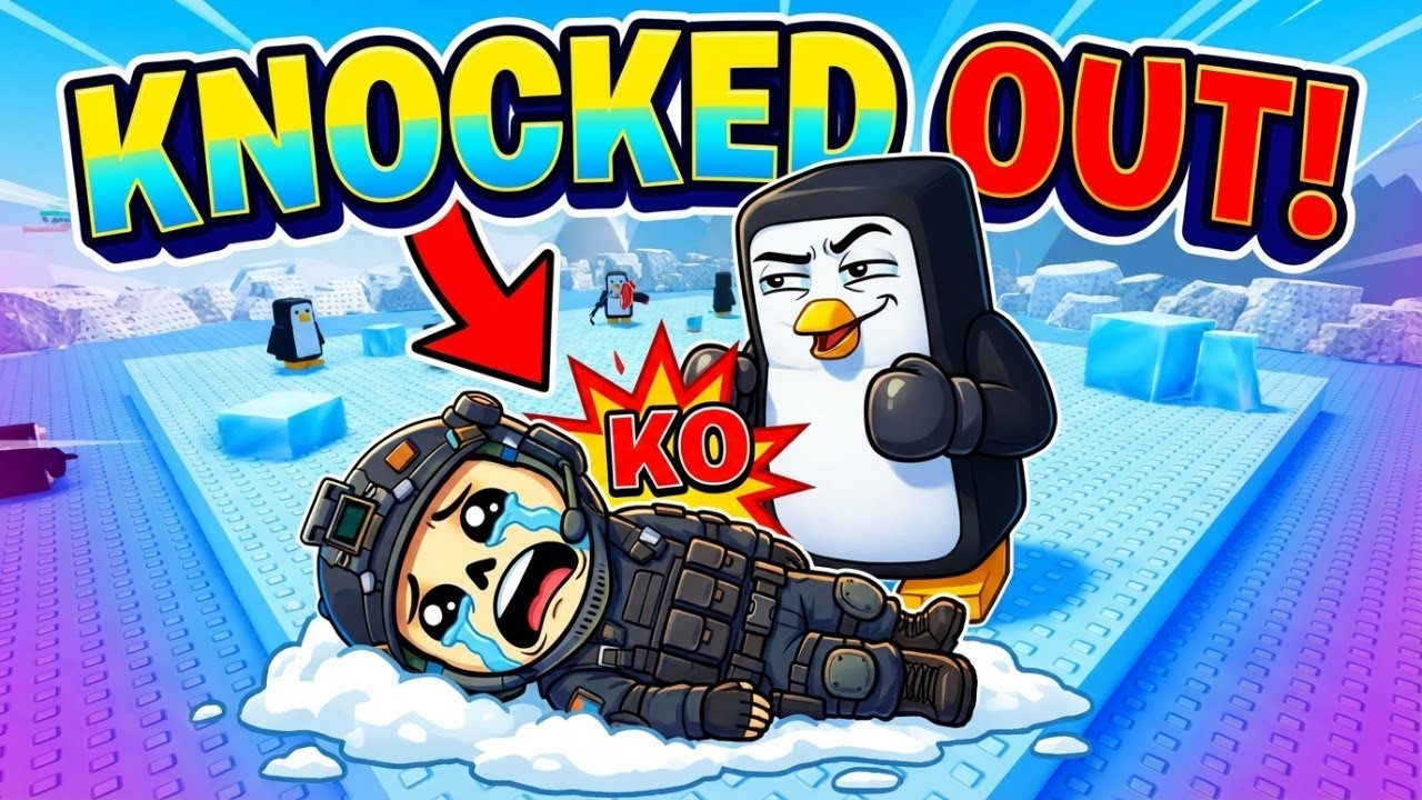 I Got KNOCKED OUT by a Penguin… 😭🐧 | Roblox Knockout