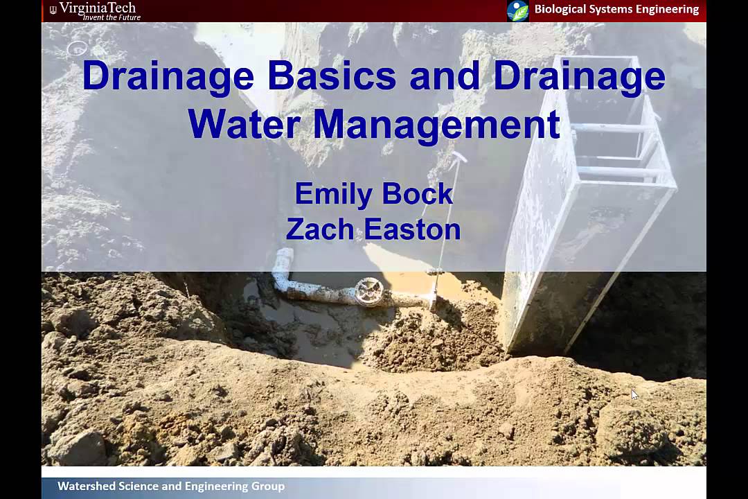 Bock, Emily: Drainage Basics and Drainage Water Management