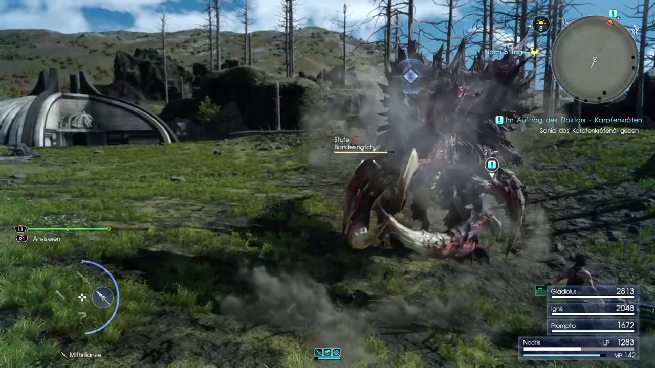FINAL FANTASY XV Bandersnatch Bossfight!