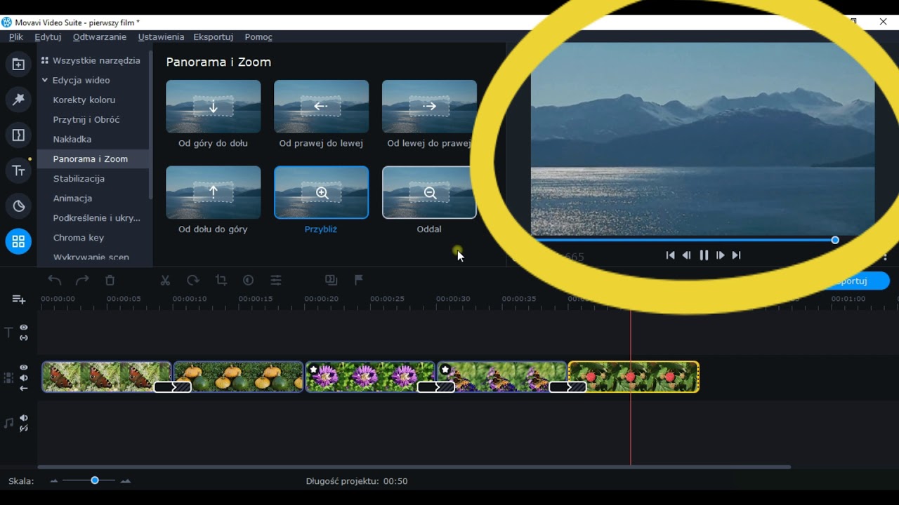 #Movavi Video Editor: Kadrowanie i zoom.
