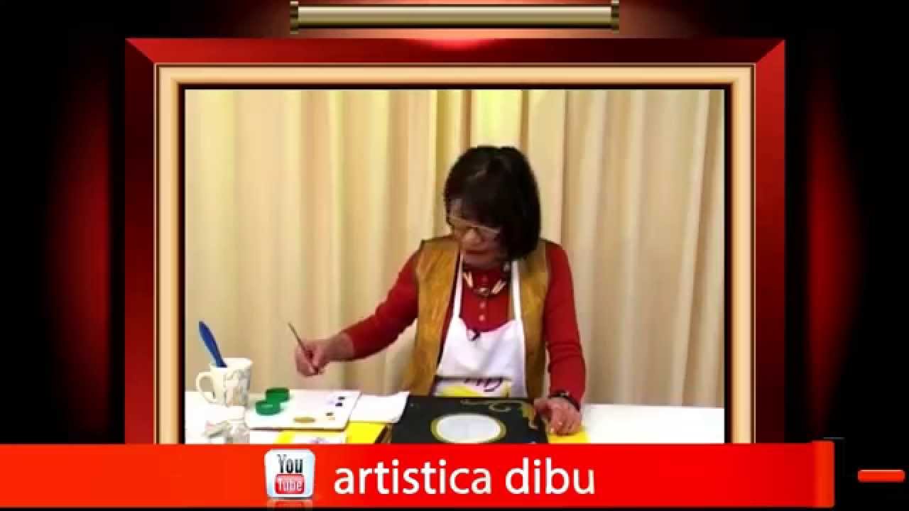 Tecnica de decoupage y Filete Porteño con Acrilico Decorativo AD