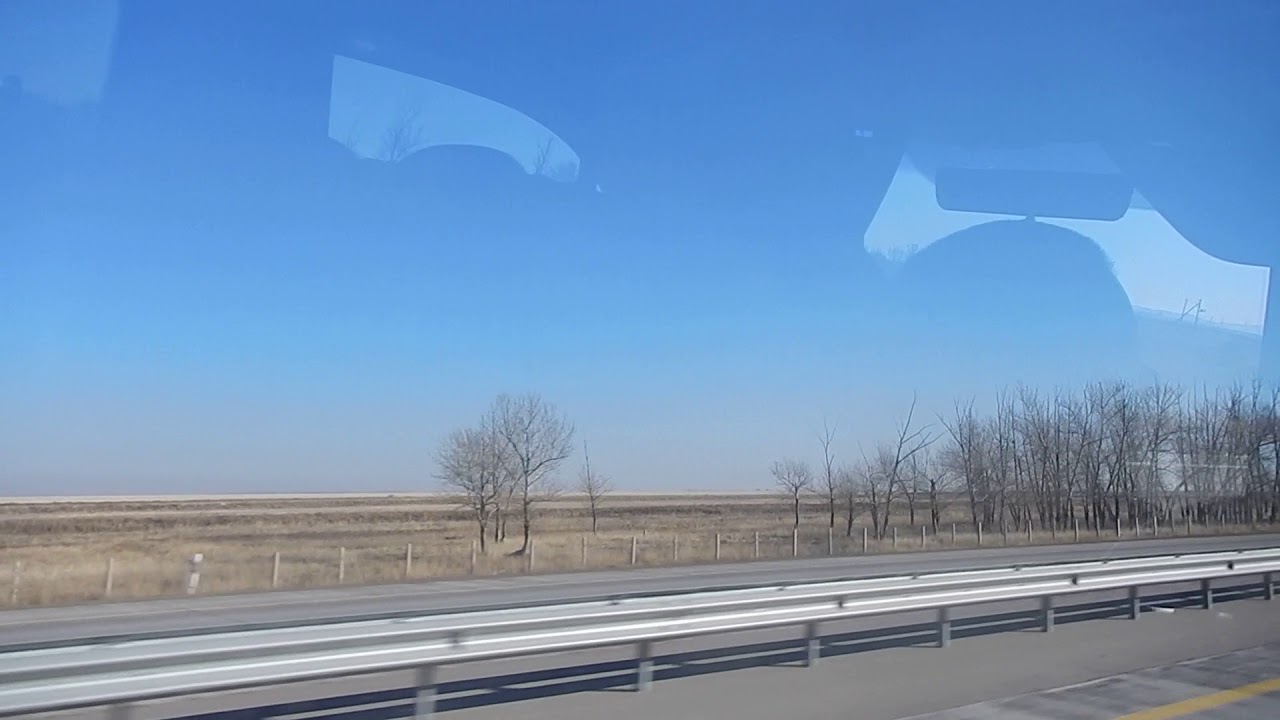 Въезд в Карагандинскую область у станции Анар | трасса Астана-Караганда