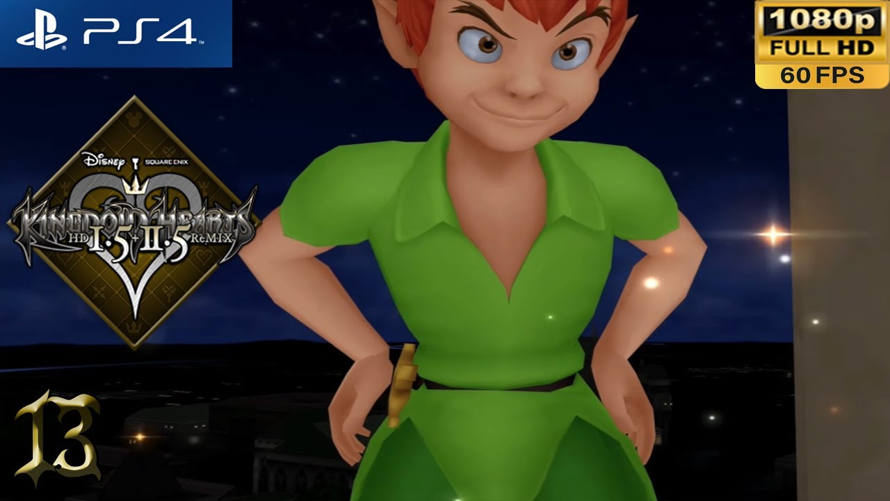 [PS4 1080p 60fps]  Kingdom Hearts 1 Walkthrough Part 13 Neverland - KH HD 1.5 + 2.5 Remix