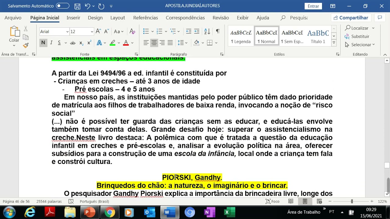 AUTORA:OLIVEIRA, Zilma Ramos de - O trabalho do professor na Educa&ccedil;&atilde;o Infantil