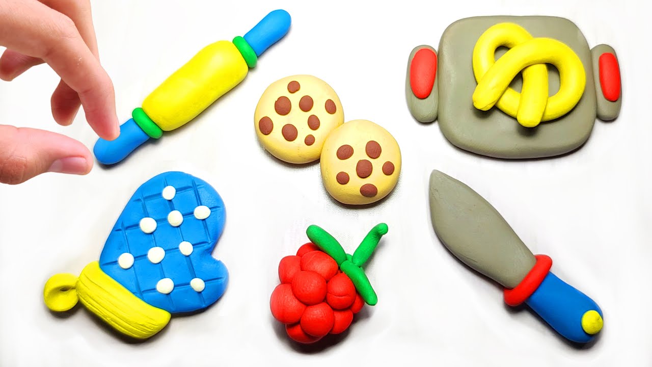 DIY How to Make Polymer Clay Miniature Kitchen Set Food Fruits - iClay