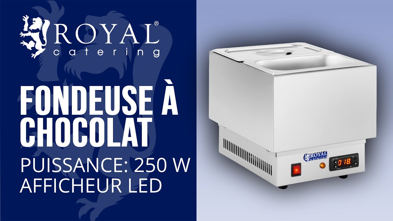 Tempéreuse à chocolat Royal Catering RCCM-250-2GN | Présentation du produit
