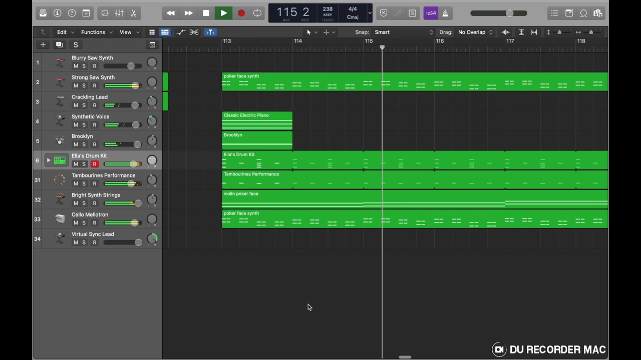 My Poker Face reconstruction in Logic Pro