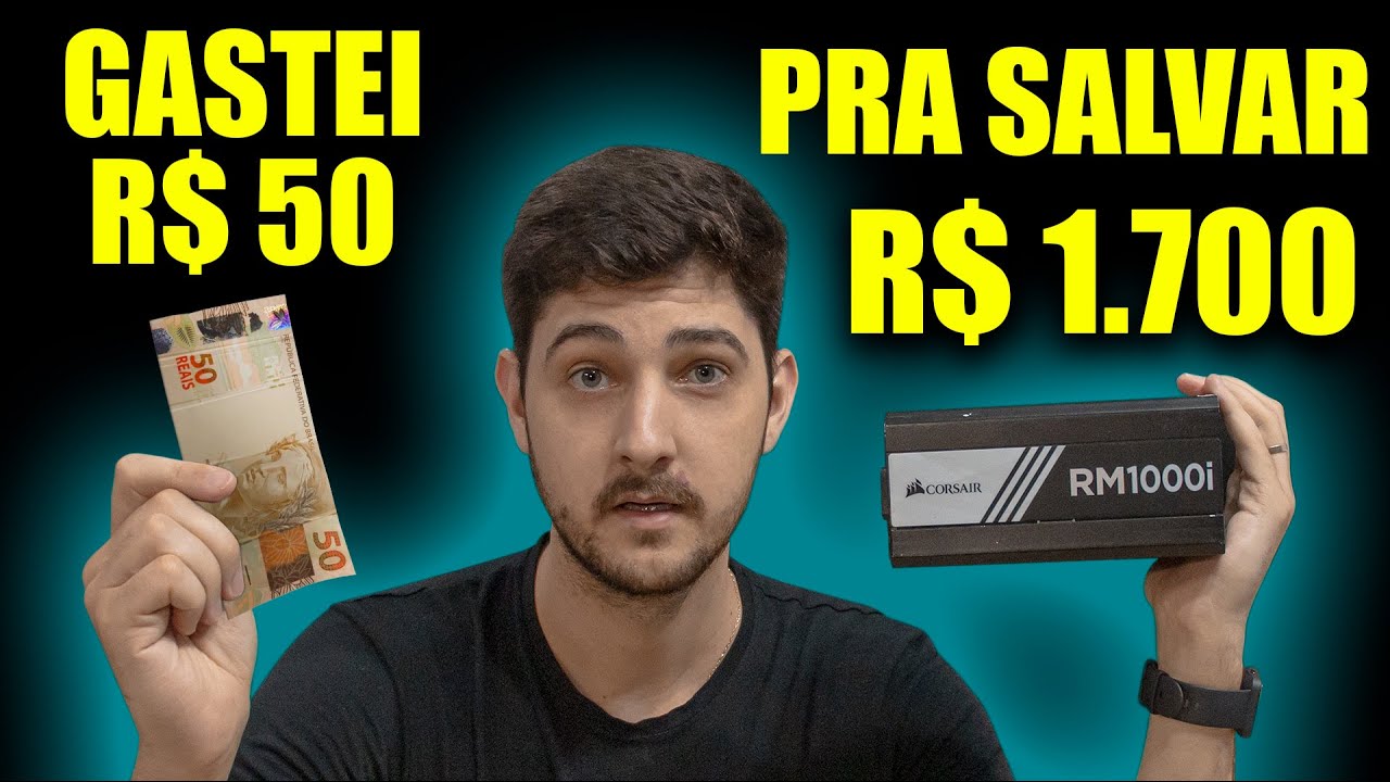 GASTEI 50 REAIS EM UM CURSO PRA CONSERTAR MINHA FONTE DE 1700 REAIS