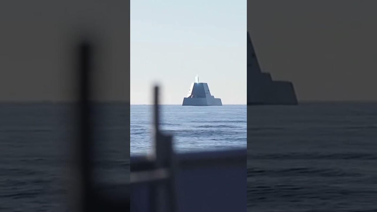 The Zumwalt-class beam weapon firing unleashes laser precision strike #ai #technology #lasers
