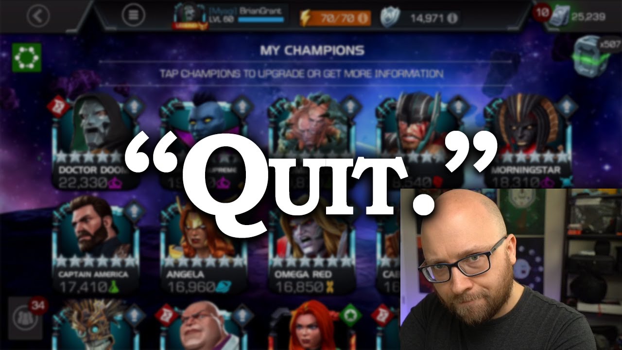 People want me to QUIT. ok.