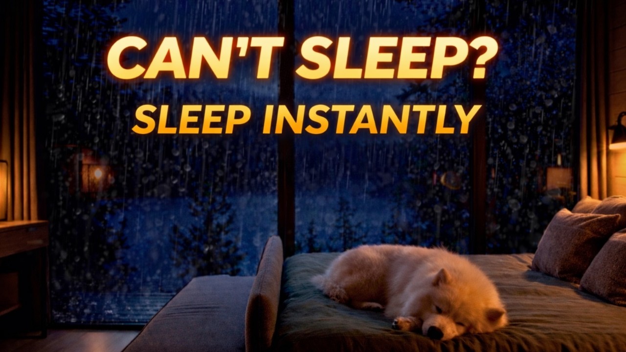 Sleep Instantly with Night Rain 🌧️ Deep Sleep Rain Sounds for Relaxation, Stress Relief & Calm Mind