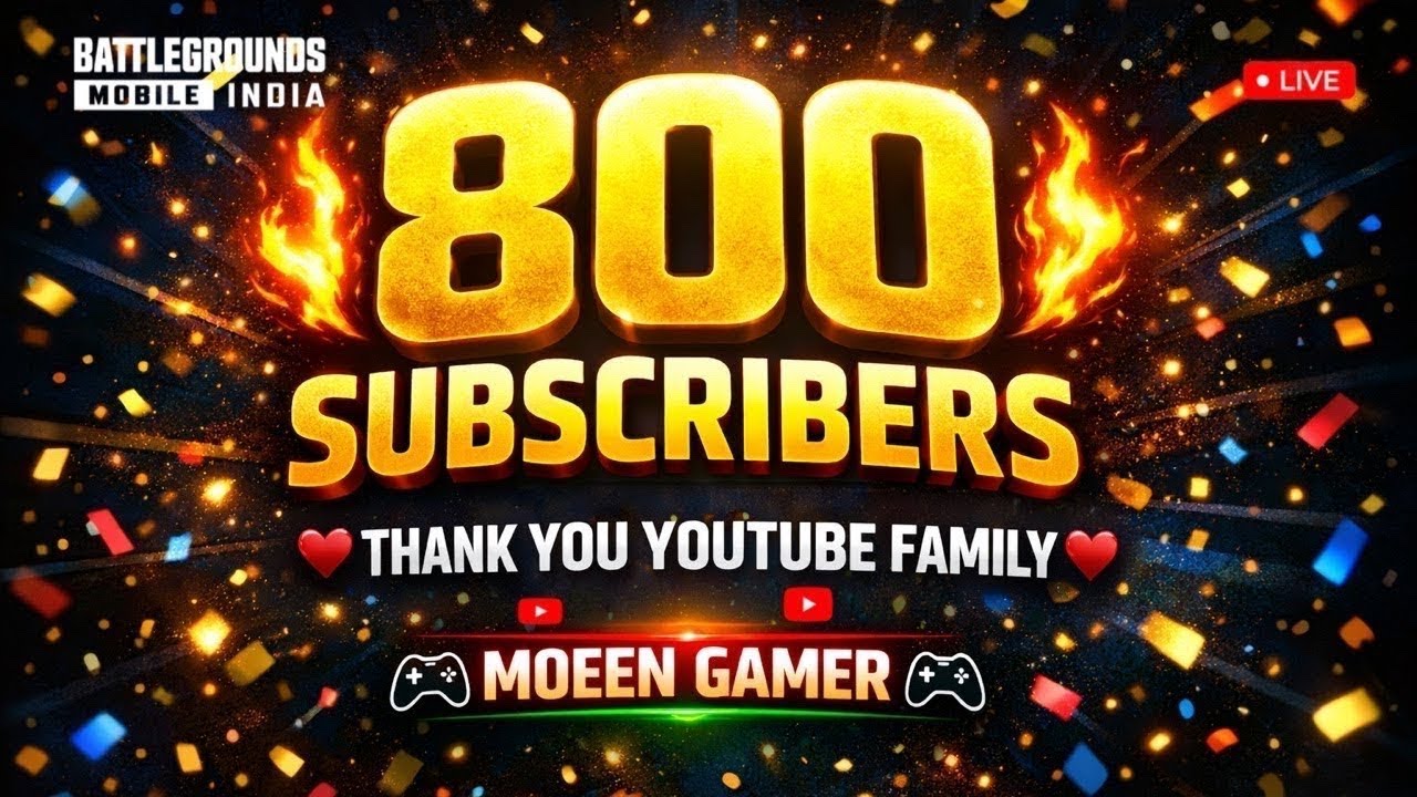 🔥 800 Subscribers OP Support 💪 | Moeen Gamer ❤️ | 