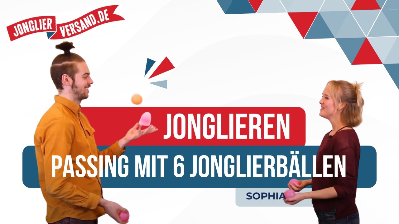 Passing mit 6 Jonglierbällen | Tutorial | Jonglierversand.de | Jonglage