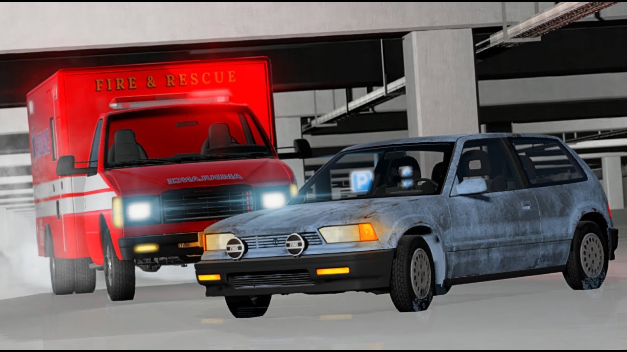 Underground Parking Garage Accidents - BeamNG.drive